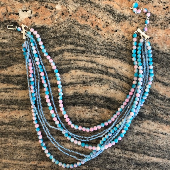 Fashion Necklace Cotton Candy Color - Picture 2 of 8